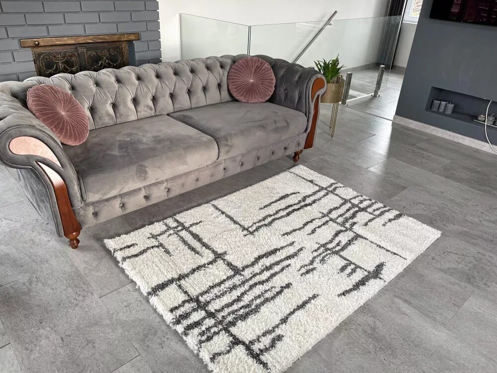 Puha Fehér-Szürke Buda Szőnyeg 8708 - Image 2