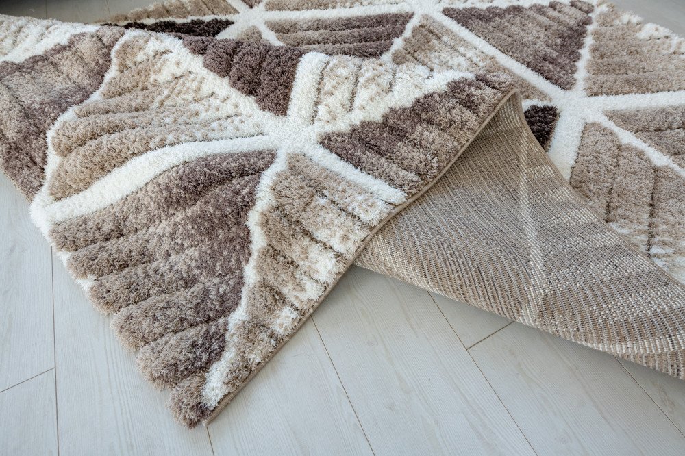 Nyomott mintás Bézs Messi Szőnyeg 319 - Image 2