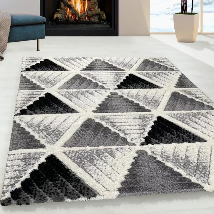 Nyomott mintás Szürke Messi Szőnyeg 319