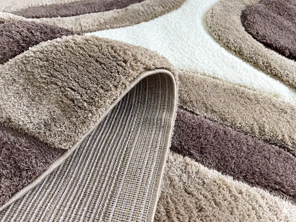 Nyomott mintás Bézs Messi Szőnyeg 5495 - Image 2