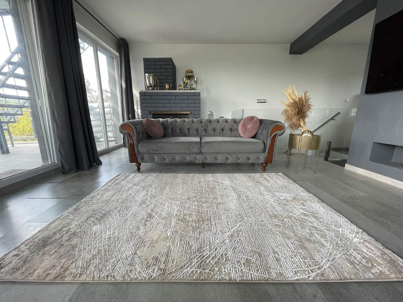 Modern Fehér Lavina Szőnyeg 748 - Image 3