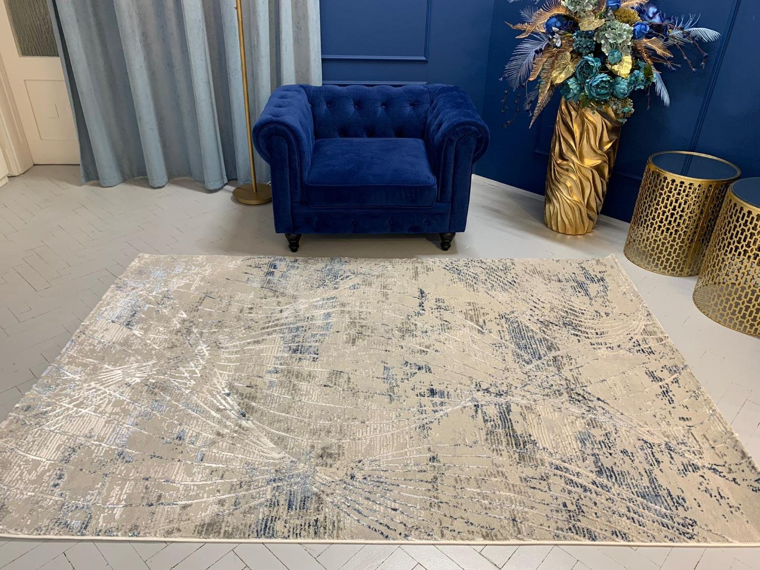 Modern Kék Lavina Szőnyeg 748