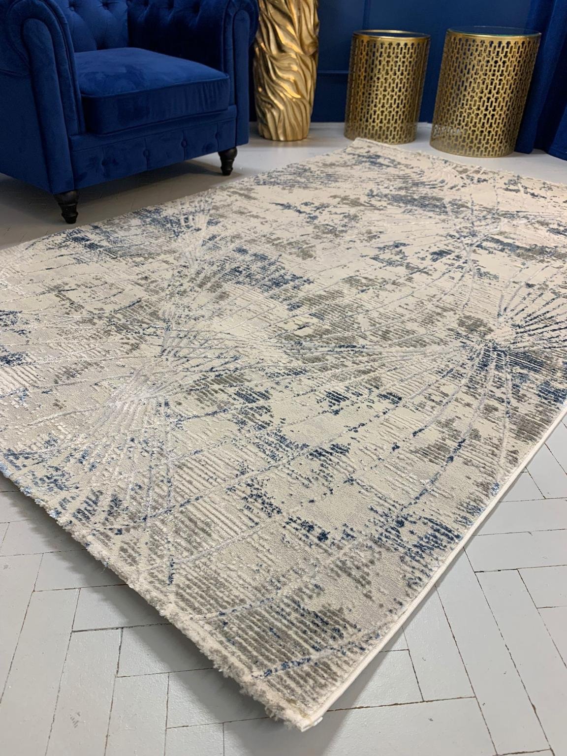 Modern Kék Lavina Szőnyeg 748 - Image 2