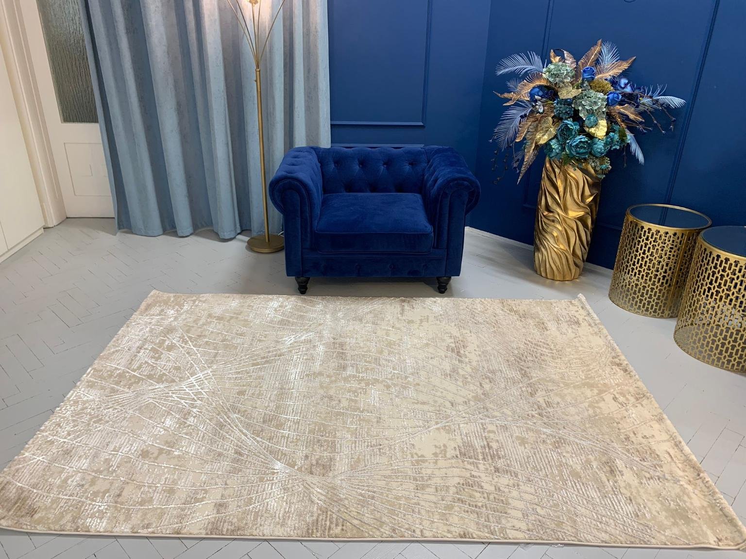 Modern Fehér Lavina Szőnyeg 748