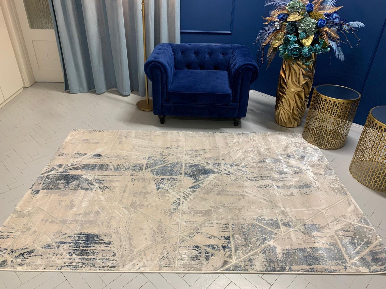 Modern Kék Lavina Szőnyeg 749