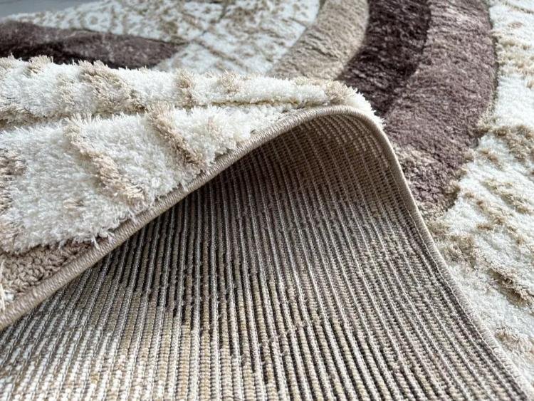 Nyomott mintás Bézs Messi Szőnyeg 8380 - Image 2