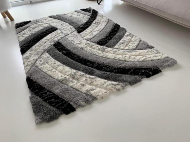 Nyomott mintás Szürke Messi Szőnyeg 8380 - Image 3