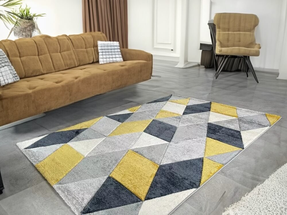 Modern Sárga Milano Szőnyeg 8797 - Image 2