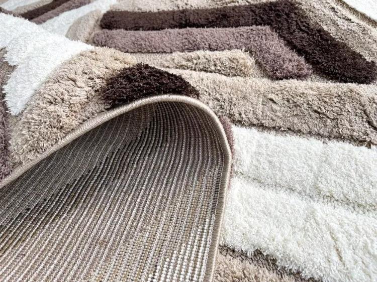 Nyomott mintás Bézs Messi Szőnyeg 8837 - Image 3