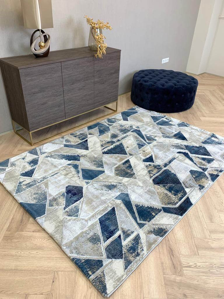 Modern Kék Fiore Szőnyeg 248 - Image 2