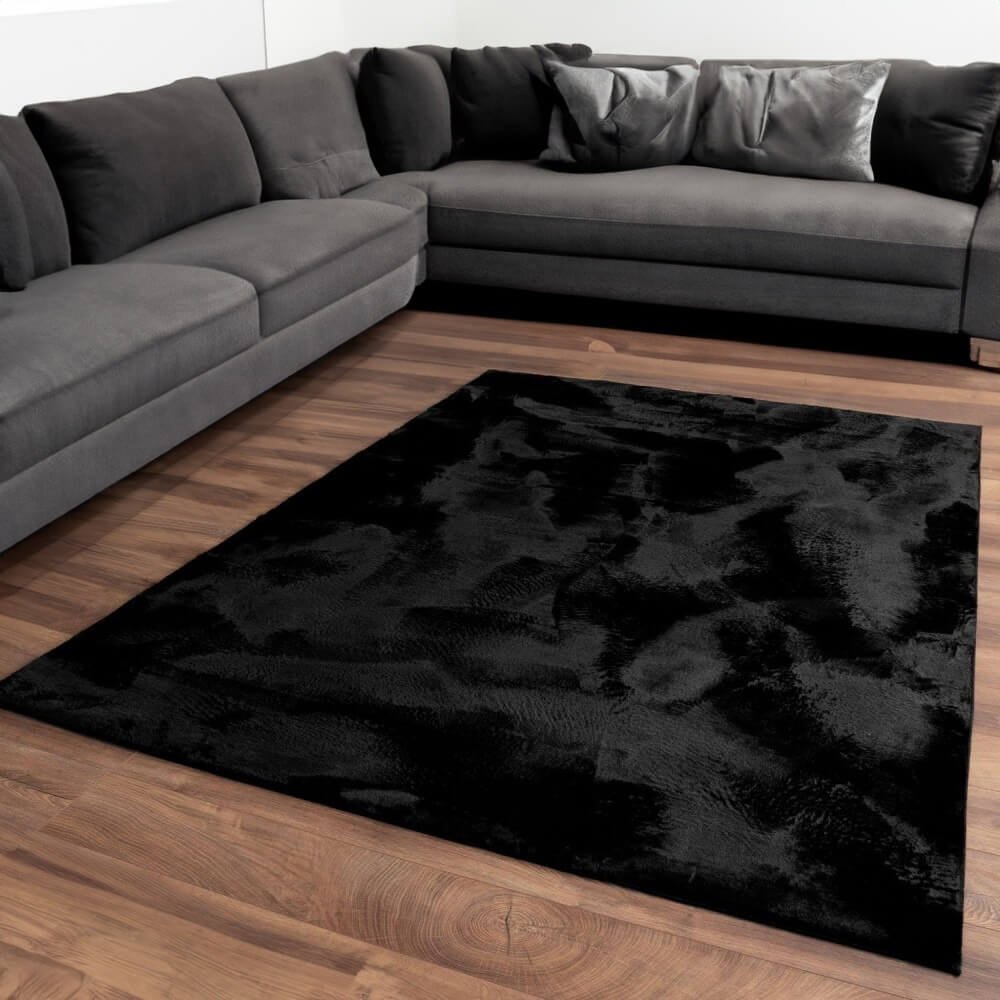 Csúszásmentes Fekete Olivia Szőnyeg