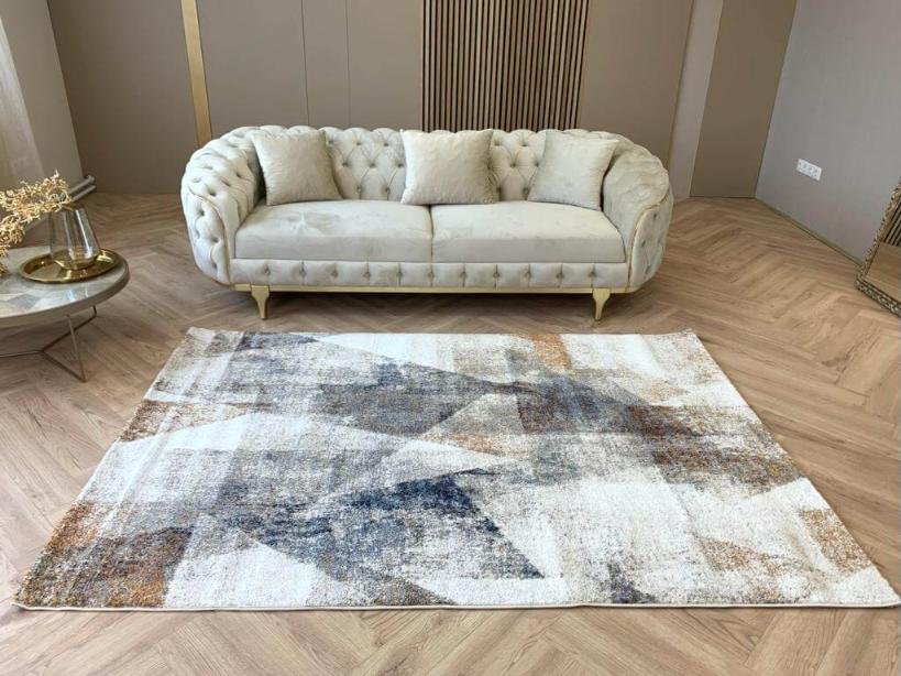 Modern Kék-Sárga Ocean Szőnyeg 385