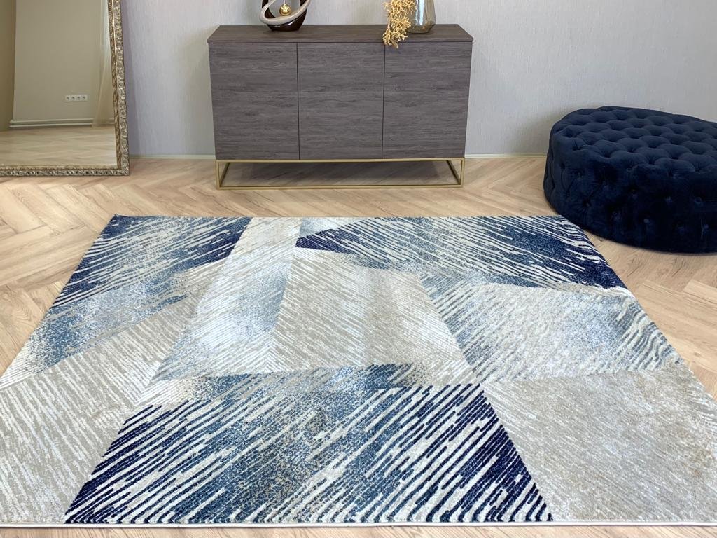 Modern Kék Fiore Szőnyeg 204