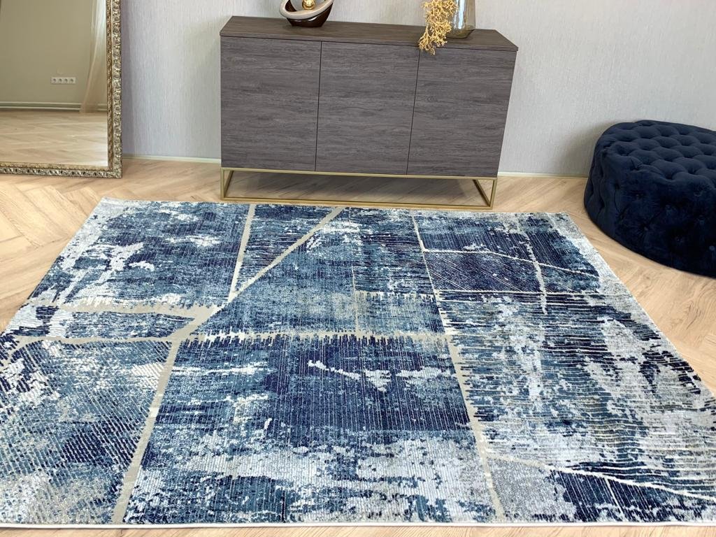Modern Kék Fiore Szőnyeg 225