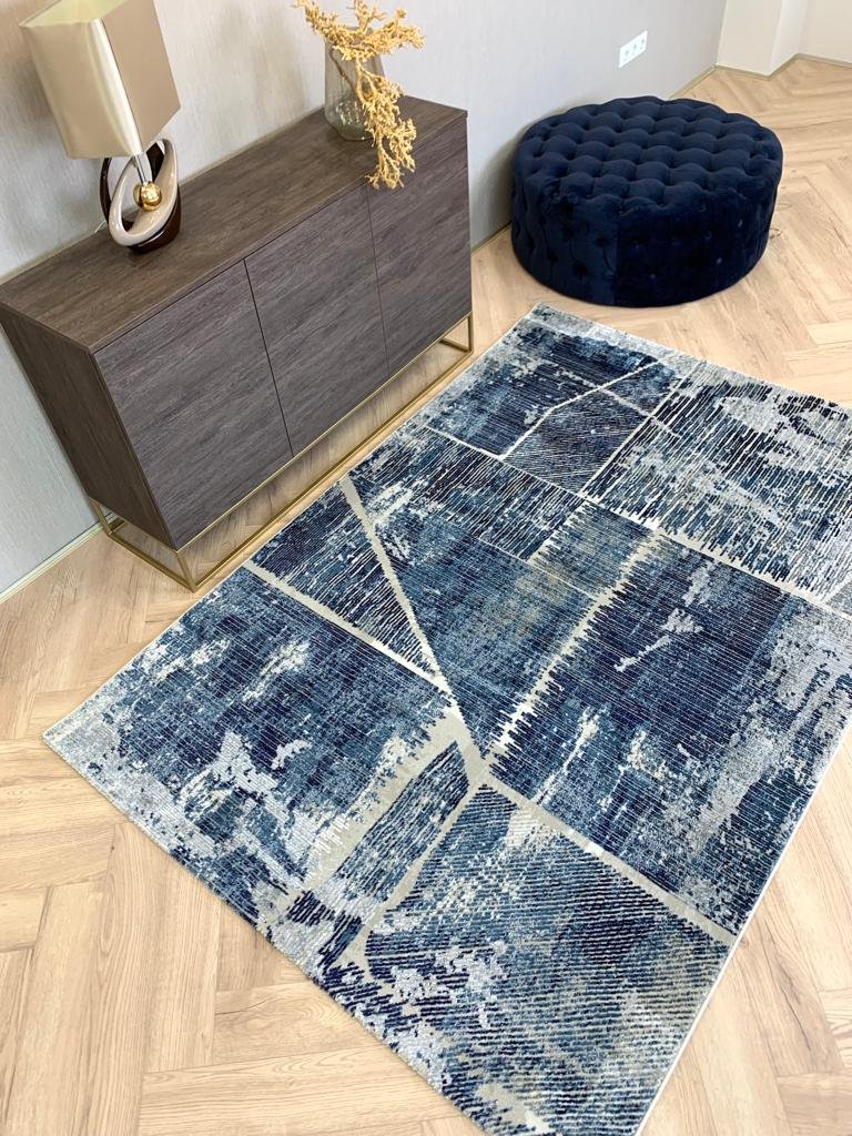 Modern Kék Fiore Szőnyeg 225 - Image 2