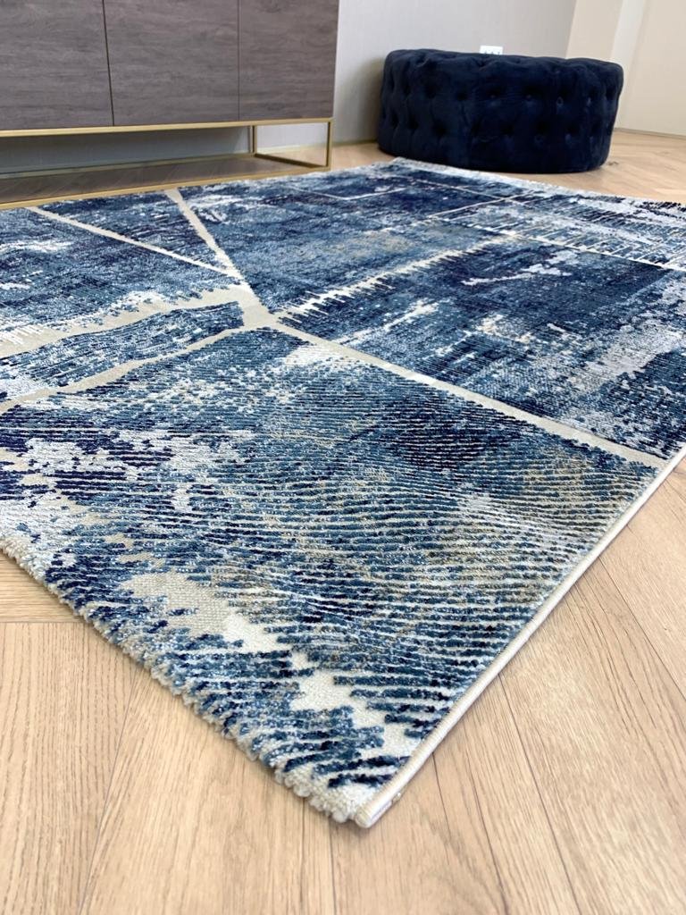 Modern Kék Fiore Szőnyeg 225 - Image 3