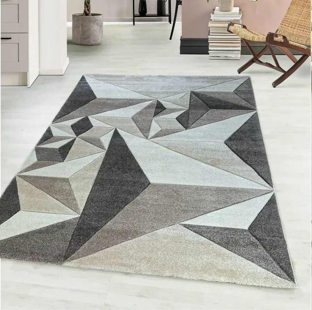 Modern Bézs Milano Szőnyeg 2396