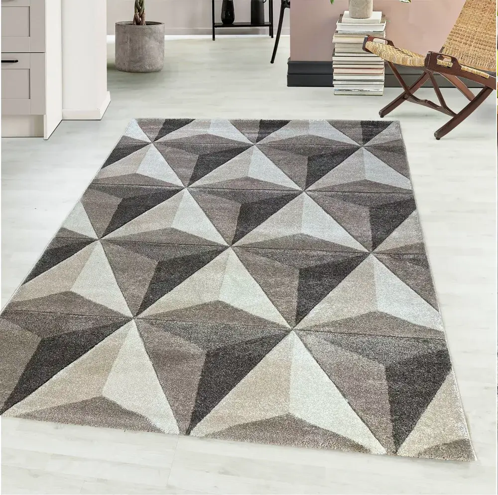 Modern Bézs Milano Szőnyeg 2398