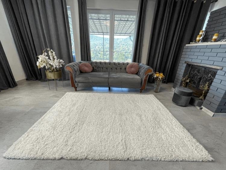 Egyszínű Fehér Carena Szőnyeg