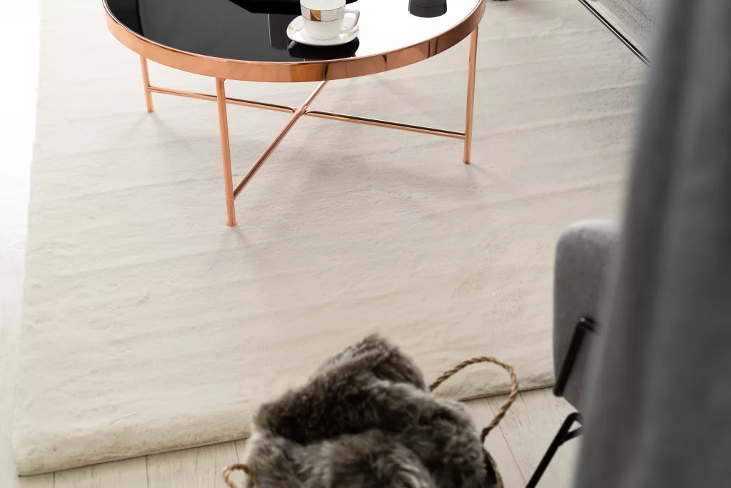 Vastag Bézs Nyúlszörme Szőnyeg - Image 2