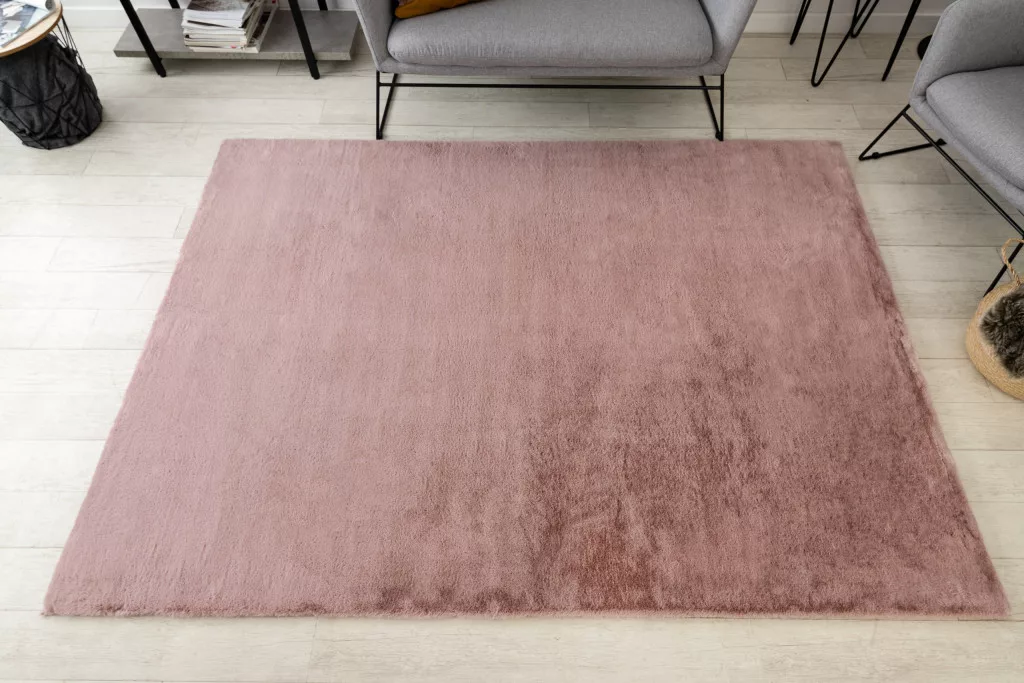 Vastag Rózsaszín Nyúlszőrme Szőnyeg