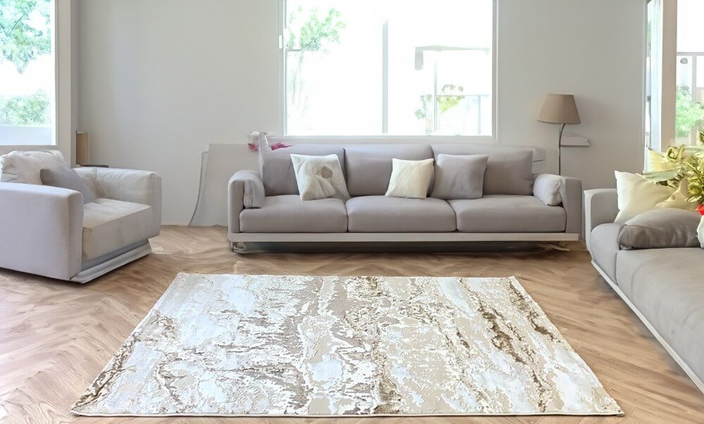 Márványmintás Bézs Sunset Szőnyeg 8435