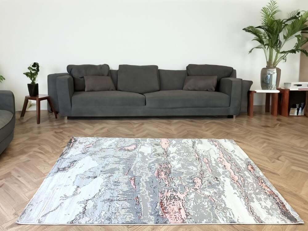 Márványmintás Rózsaszín Sunset Szőnyeg 8435