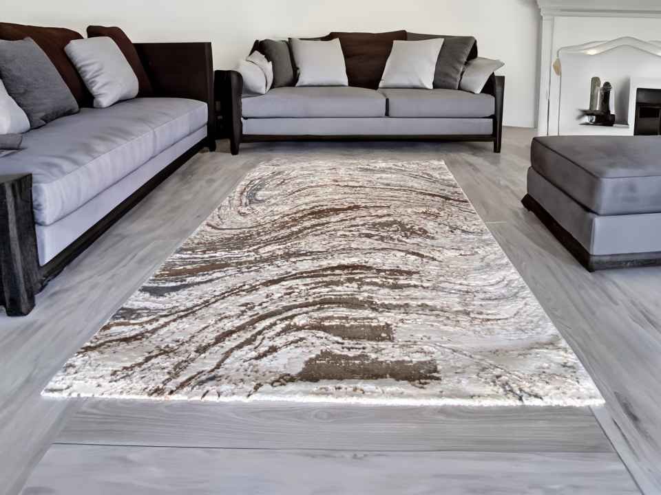 Márványmintás Bézs Sunset Szőnyeg 5