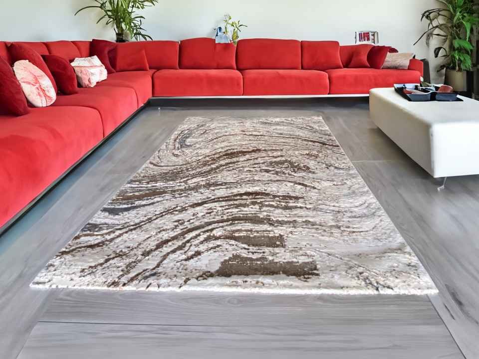 Márványmintás Bézs Sunset Szőnyeg 5 - Image 2