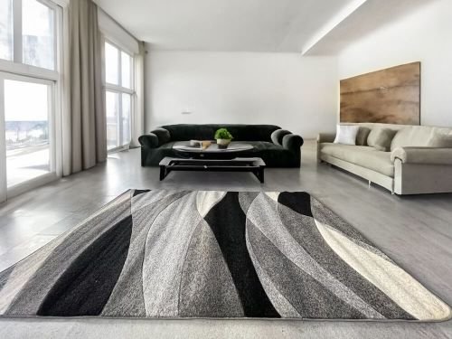 Modern Szürke Comfort Szőnyeg 4803