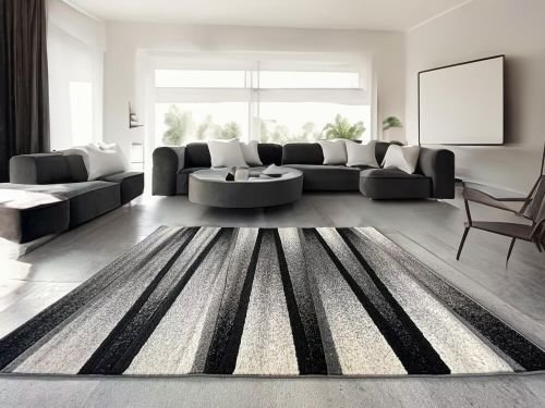 Modern Szürke Comfort Szőnyeg 4807