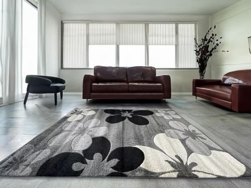 Modern Szürke Comfort Szőnyeg 4808