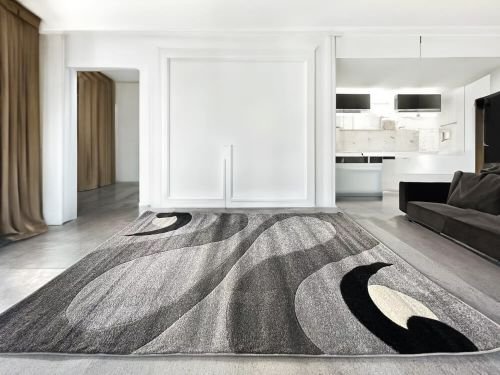 Modern Szürke Comfort Szőnyeg 6874