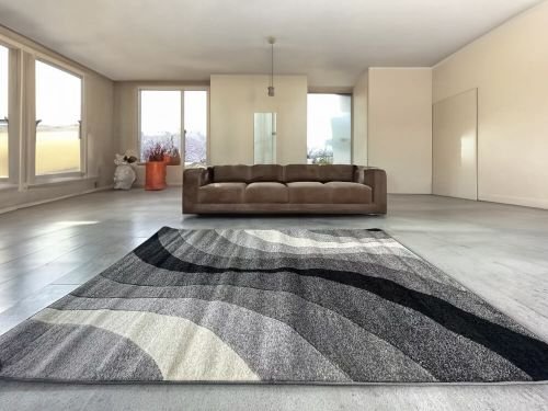 Modern Szürke Comfort Szőnyeg 6889