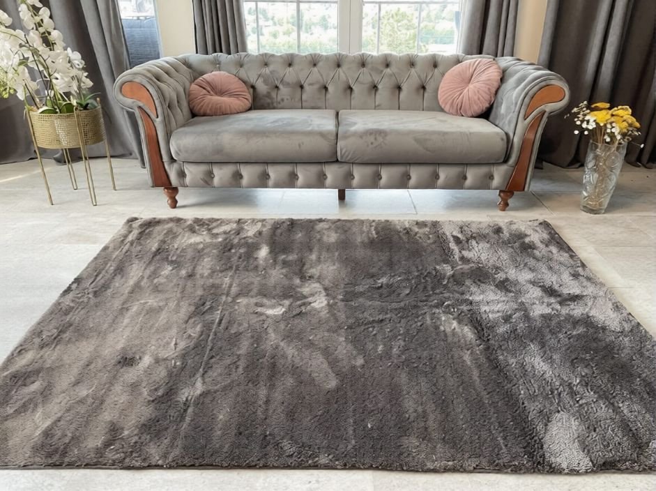 Vastag Sötétszürke Sebano Szőnyeg