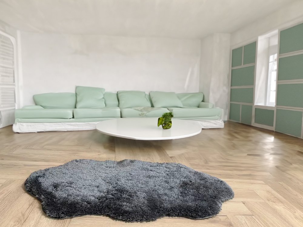 Sötétszürke Báránymintás Scott Szőnyeg - Image 2